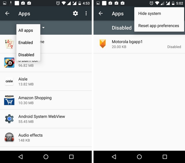 See-disabled-apps