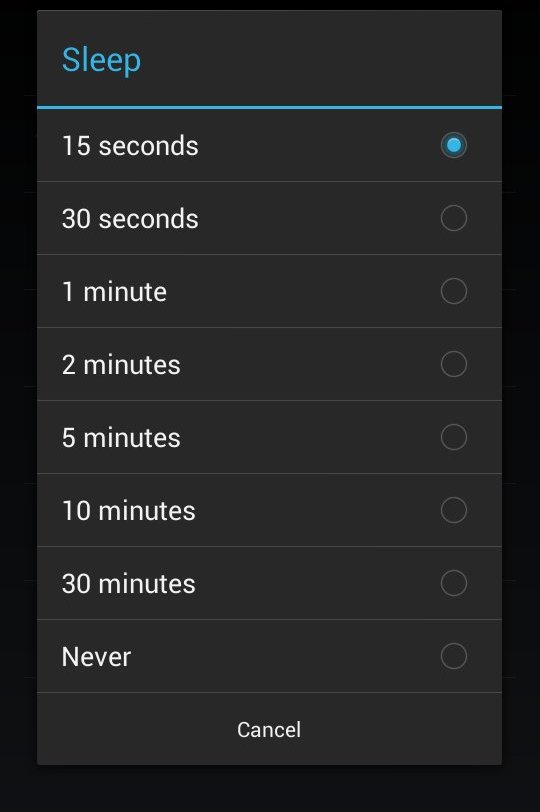 sleep-setting