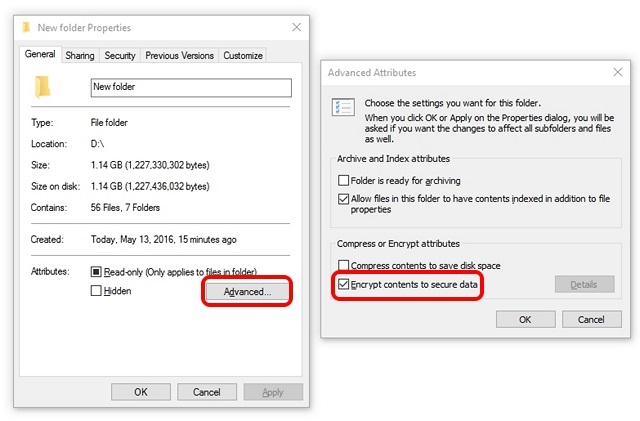 Encrypt-content-of-New-folder