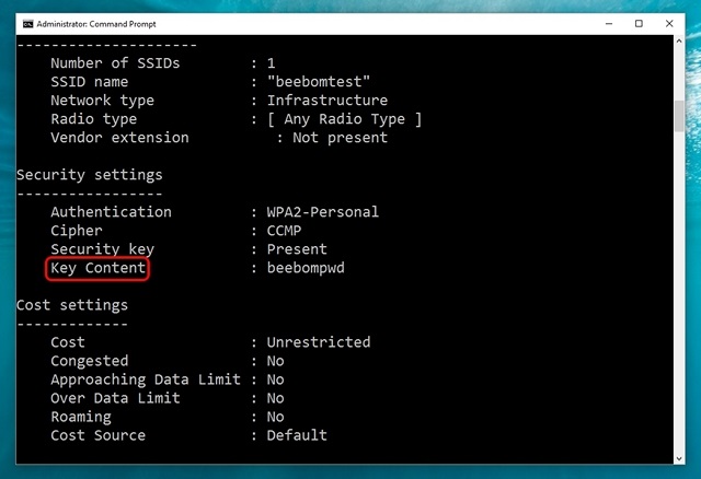 Windows-10-command-WiFi-network-saved-passwords