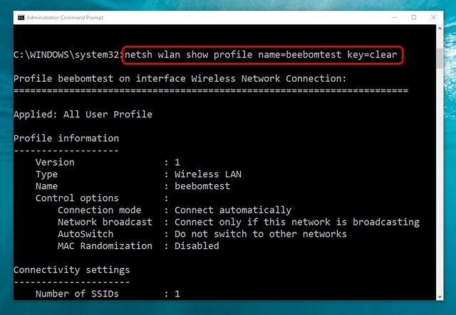 Windows-10-command-get-WiFi-network-details
