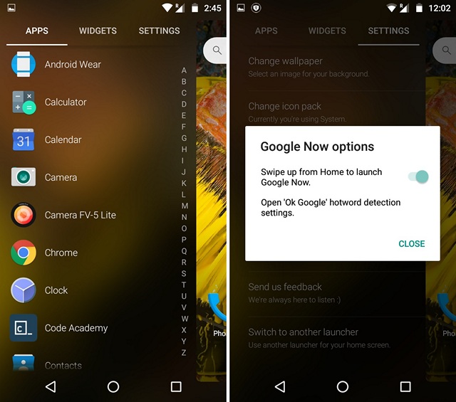 Evie-launcher-sidebar