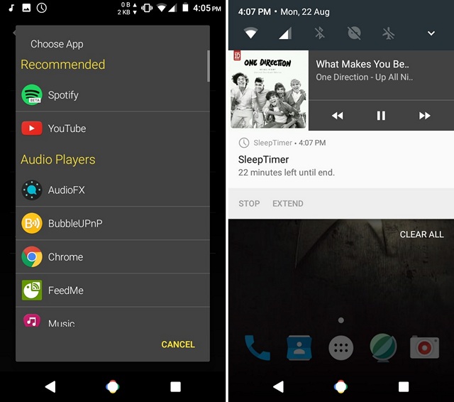Control-Sleep-Timer-notification-Android