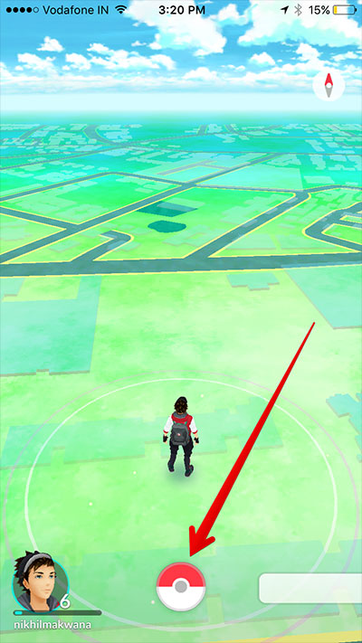 Tap-on-Poke-Ball-in-Pokemon-Go