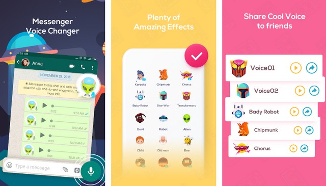 Changeur de voix - meilleure application de changement de voix