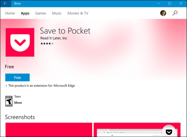 installer les extensions dans Microsoft bord 3