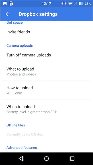 télécharger automatiquement les photos de votre téléphone à Dropbox 3