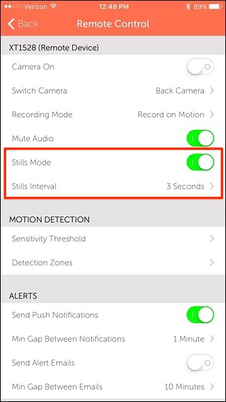 utiliser votre Smartphone comme Home Security Camera 12