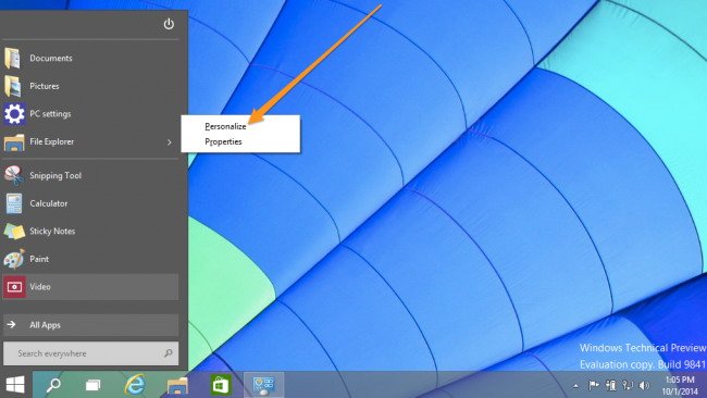 Comment faire le menu Démarrer de Windows 10 333
