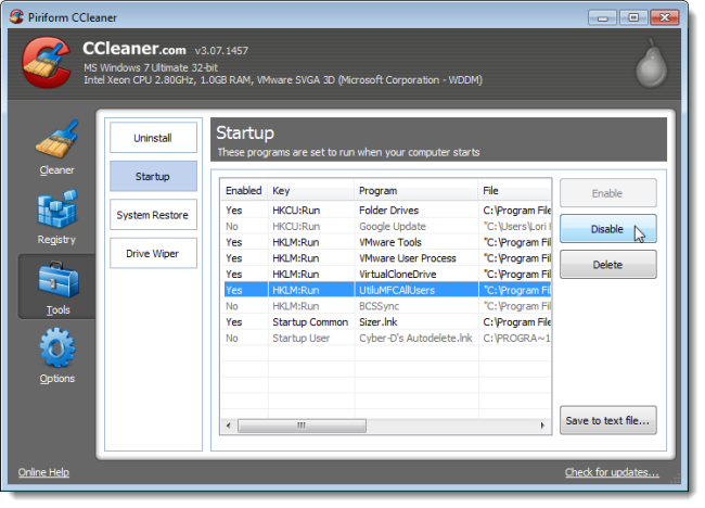 désactiver les programmes de démarrage dans Windows 5