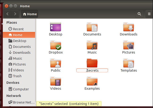 Masquer un fichier ou un dossier sur Linux