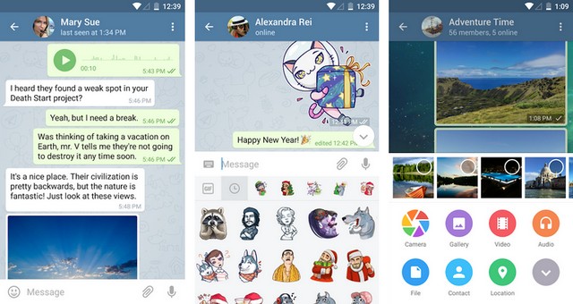 Telegram - meilleure application de messagerie chiffrée