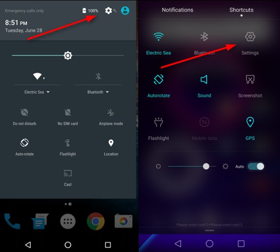 configurer les applications par défaut sur Android