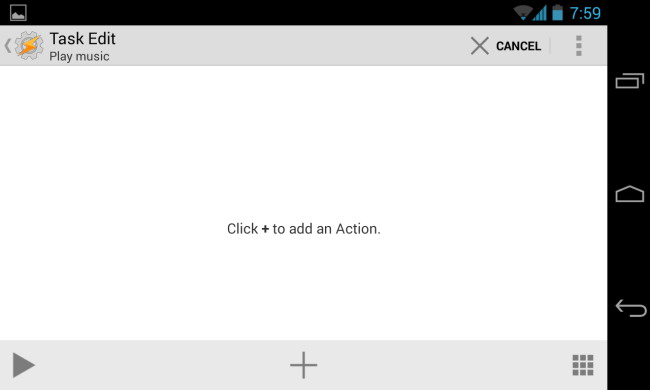 tasker ajouter l'action