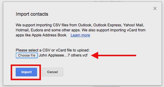 upload-vCard-and-import