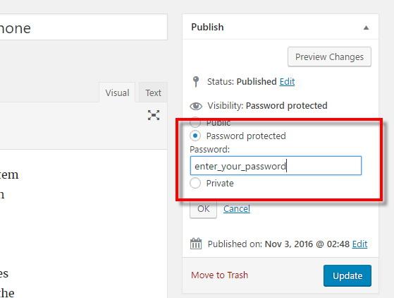 password-protect-wordpress-messages