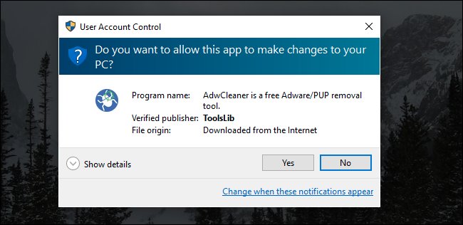 Permission oui adwcleaner