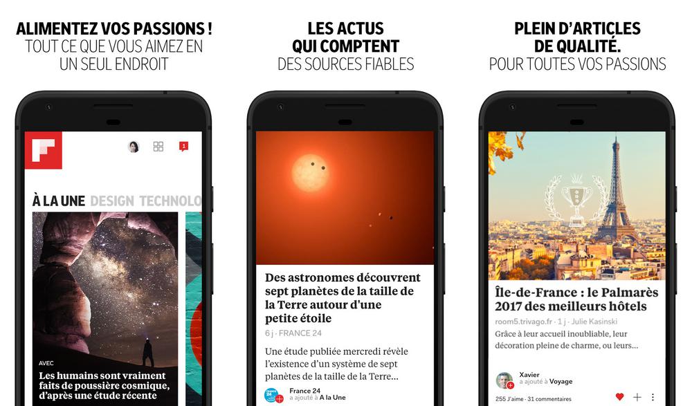 Flipboard - application de flux RSS