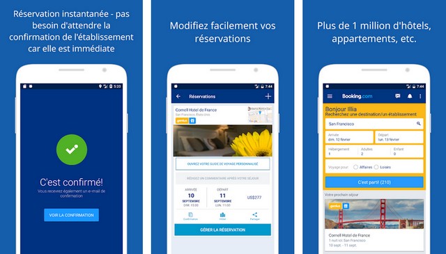 Booking - application de voyage