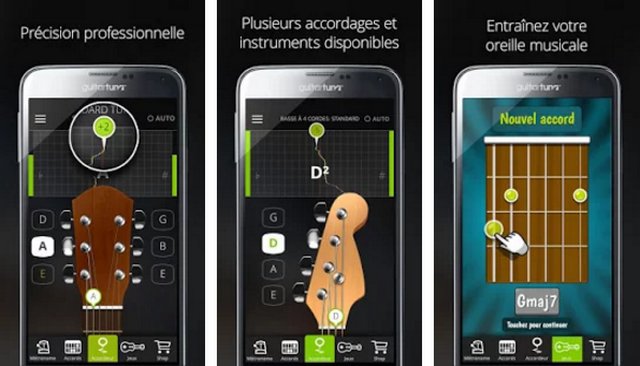 GuitarTuna - meilleure application pour accorder sa guitare