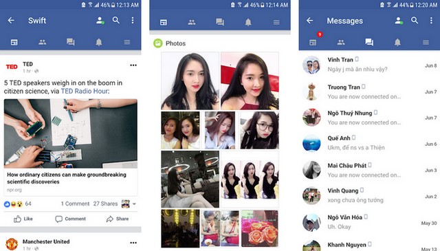 Swift for Facebook Lite - alternatives à l'application Facebook