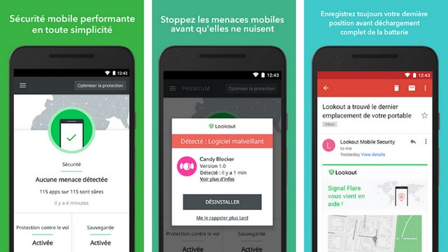 Lookout Antivirus et Sécurité