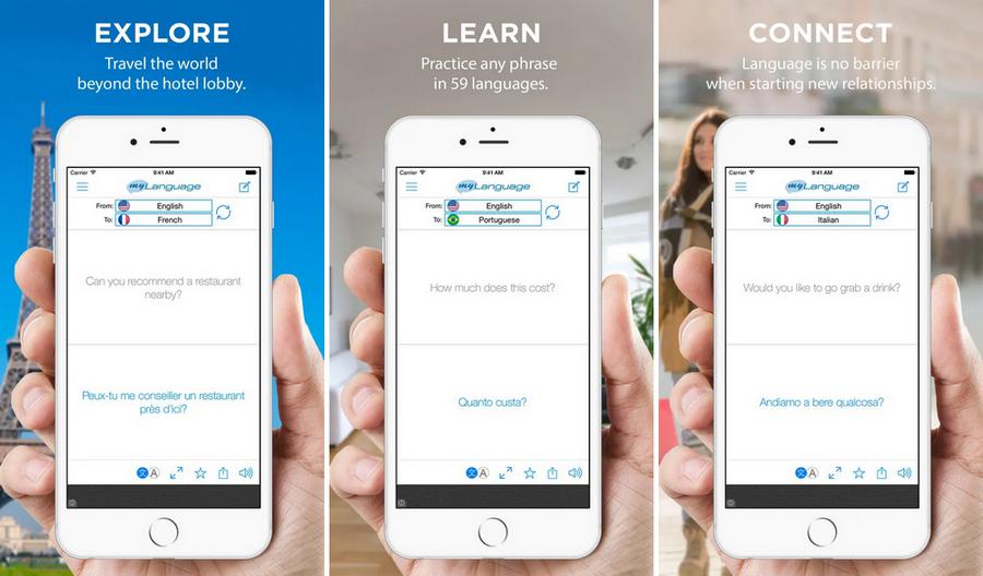 myLanguage - Application de traduction pour iPhone
