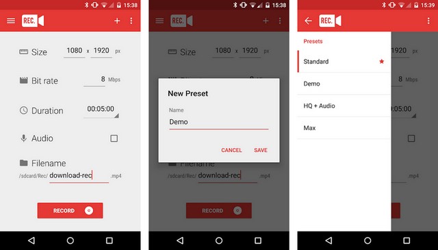 Rec - application de capture écran vidéo