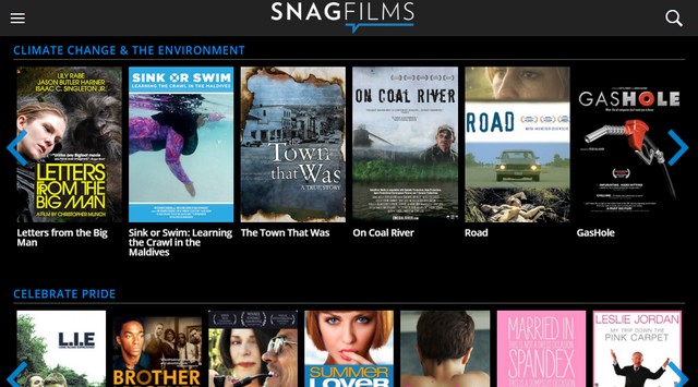 SnagFilms - Site pour regarder des films gratuitement