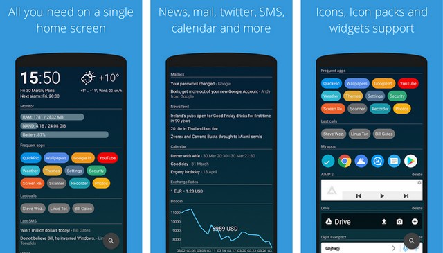 AIO Launcher - meilleur launcher d'applications alternatifs