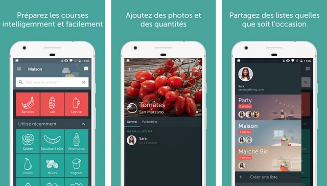 Bring! Liste de courses