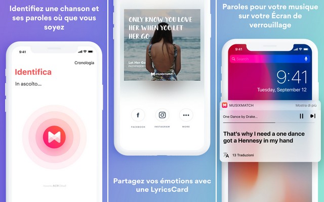 Musixmatch - meilleur alternative à Shazam pour iPhone