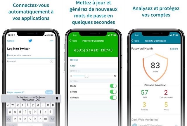 Dashlane - Gestionnaire de mots de passe