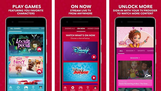 DisneyNOW - meilleur application Disney pour Android