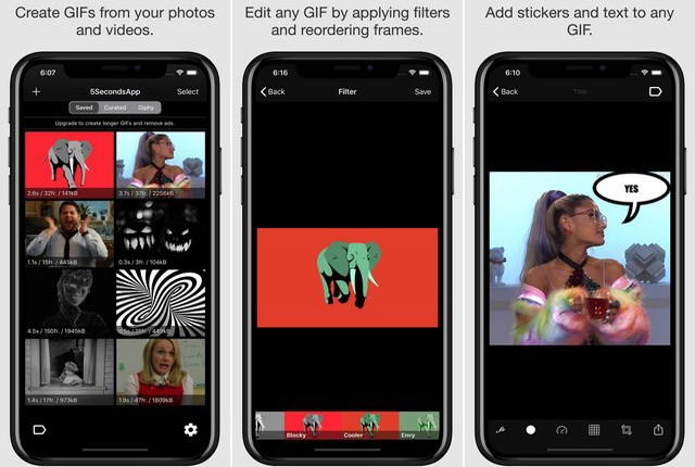 5SecondsApp - application pour créer des GIF sur iPhone