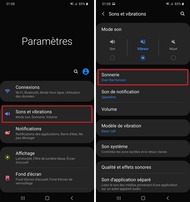 Mettre une sonnerie personnalisé sur Galaxy A90