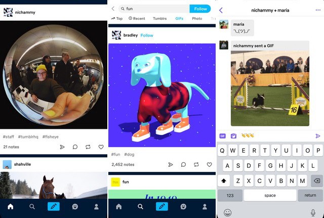 Tumblr - application pour créer des GIF sur iPhone