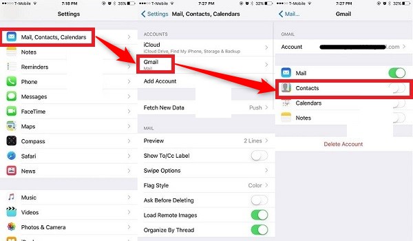 Transférer contact iPhone vers Android gratuit