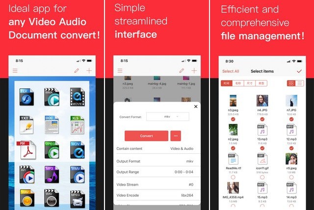 iConv - application de conversion vidéo