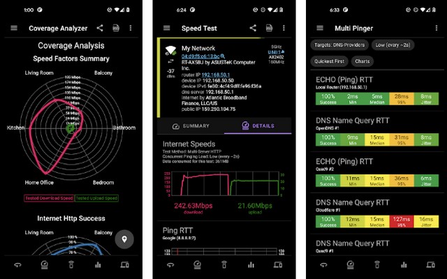 Analiti - application de test de vitesse Internet