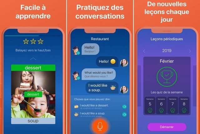 Mondly - applications pour apprendre anglais