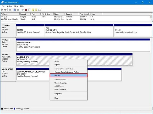 Outil de gestion de disque