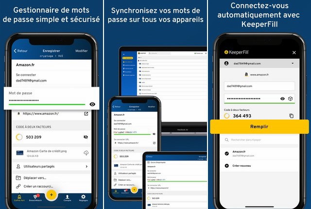 Keeper - alternative à LastPass