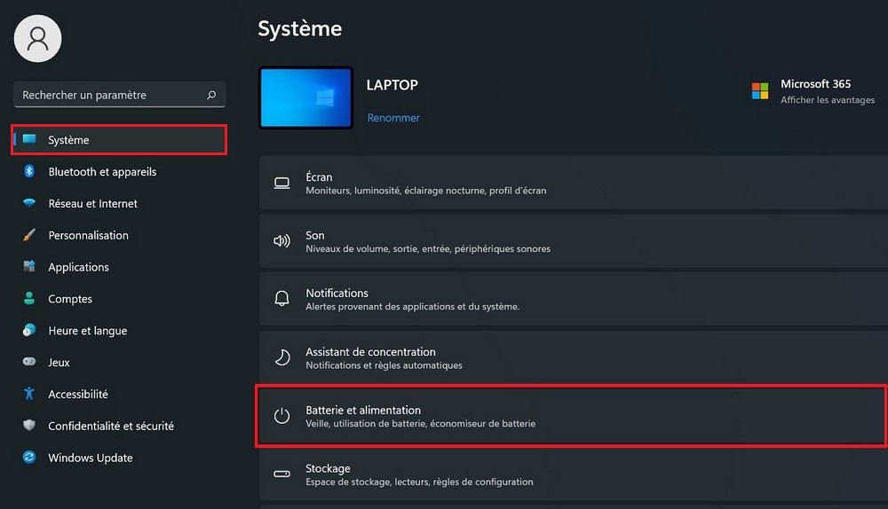 Batterie et alimentation