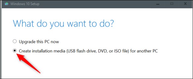 Créer un support d'installation clé USB