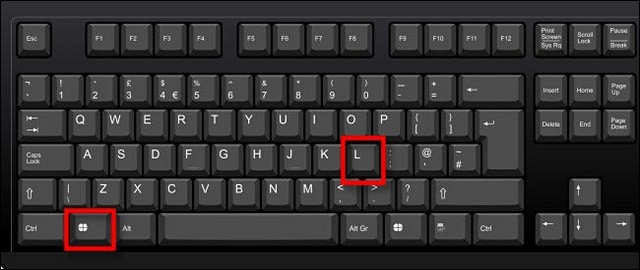 Verrouiller à l'aide d'un raccourci clavier