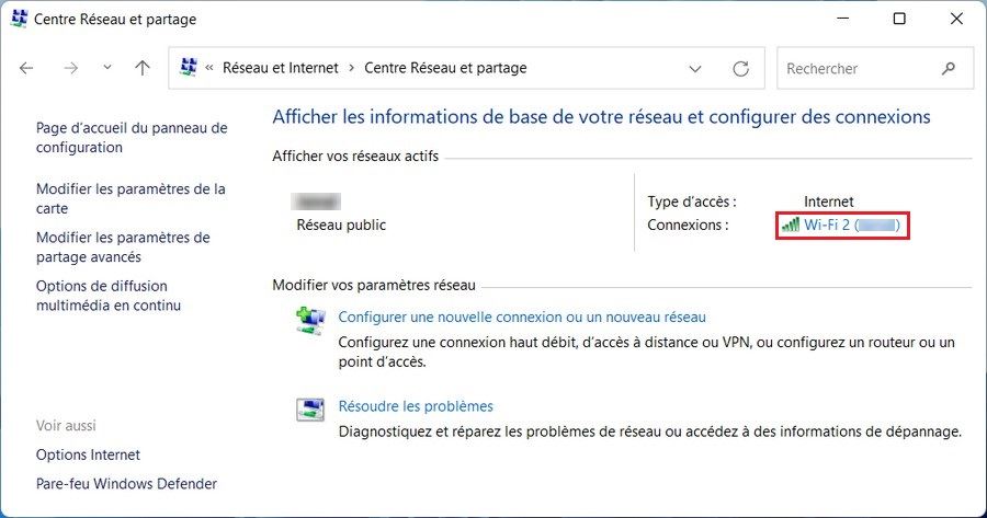 Centre Réseau et partage