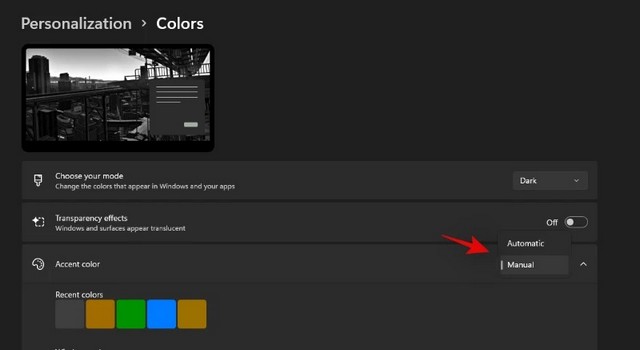 Changer la couleur de la barre des tâches