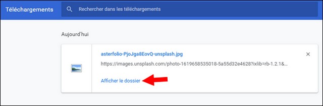 Afficher le dossier