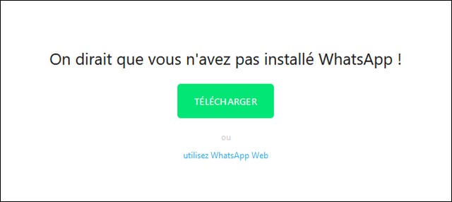 Envoyer un message WhatsApp sans enregistrer le contact